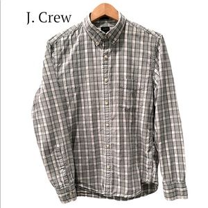 J. Crew Cotton Twill, Slim Fit Button Down Shirt Size M